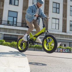 Luxury Folding NX Yellow-Orange Bicycle with Good Impact...