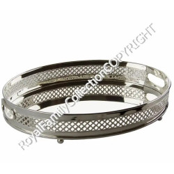 Incense Burner in Sheffield Plated Silver Metal, Modern Luxury...