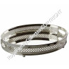 Incense Burner in Sheffield Plated Silver Metal, Modern Luxury...
