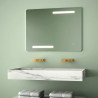 Specchio LED Rechteckig Siro mit Touch-Schalter 100x80 cm...