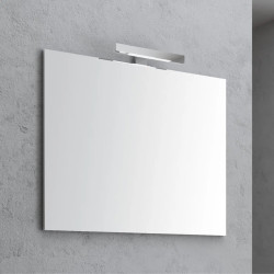 Rettangolare 95x68 cm Alluminio LED Specchio Bagno Essenziale...