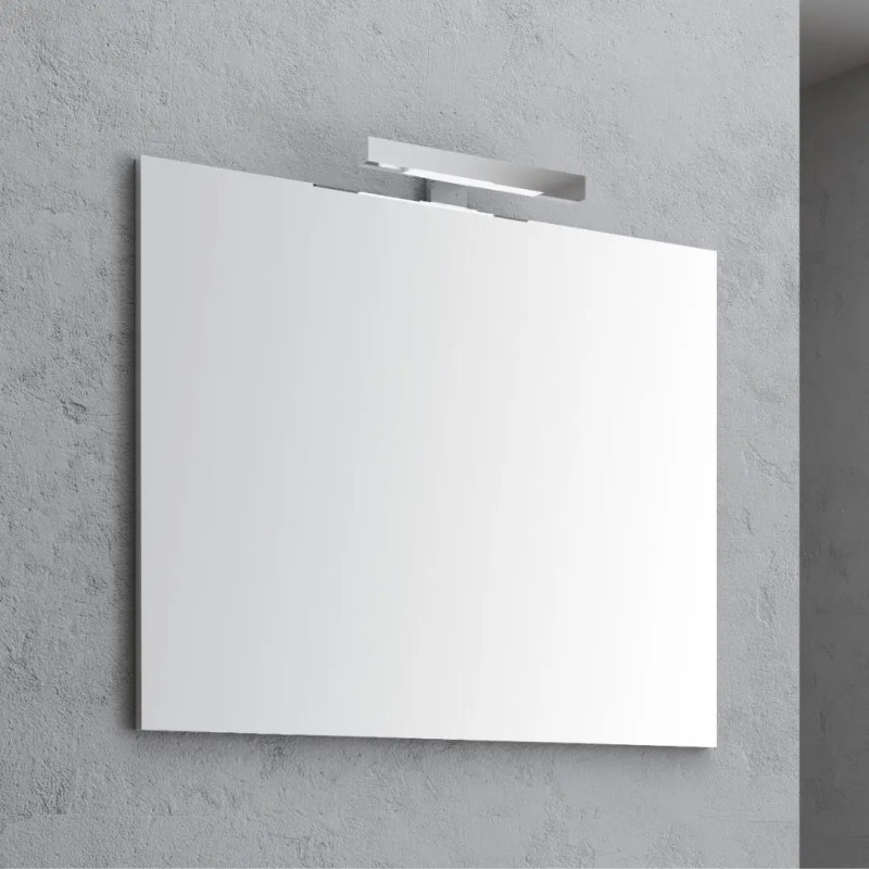 Rettangolare 95x68 cm en aluminium LED Specchio de baño Essencial...