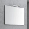 Rettangolare 95x68 cm Alluminio LED Specchio Bagno Essenziale...
