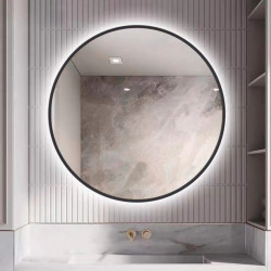 Specchio LED Rotondo Samos Retroilluminato con Interruttore Touch...
