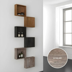 Open Cubo Wall for Bathroom, Bedroom, Hallway in Natural Grey...