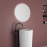Round LED Mirror 80 cm with Touch Switch, Dimmerable and Shaded