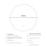 Round LED Mirror 80 cm with Touch Switch, Dimmerable and Shaded