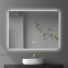 Naxos Rectangular LED Mirror with Touch Switch Dimmer Natural Warm...
