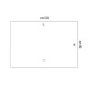 Naxos Rectangular LED Mirror with Touch Switch Dimmer Natural Warm...