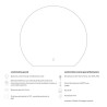 Round LED Mirror with Dimmer, Touch Switch and Surround Light...