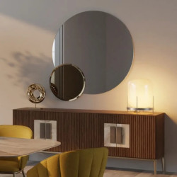 Specchio da Parete Rotondo Moderno e Lussuoso, Specchio Decorativo...