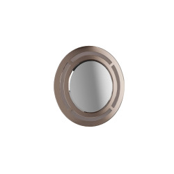 Geo-Contemporary Round Wall Mirror, Modern Home Decor, Decorative...