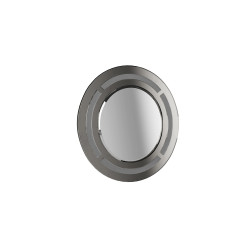 Geo-Contemporary Round Wall Mirror, Modern Home Decor, Decorative...