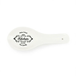 EXCELSA Italian Style White Ceramic Spoon Rest 25.5x9.5x2.5 Cm...