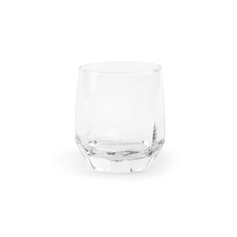 Six transparent blown glass cups | Dishwasher safe | 34,5cl |...