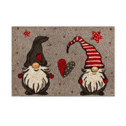 Excelsa Gnome 60x40 cm Multicolor Welcome Mat with Anti-Slip Fiber...