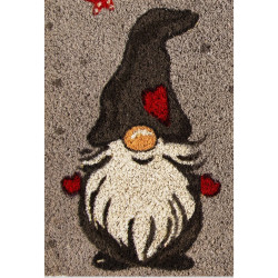 Excelsa Gnome 60x40 cm Multicolor Welcome Mat with Anti-Slip Fiber...