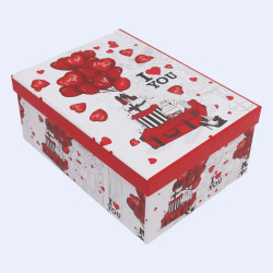 Party Love I Love You Rectangular Valentine's Day Boxes