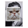 Imprima su Carta A4 con Volto di Gatto, Collage Artistico in Stile...