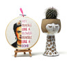 Modern Cotton Embroidery Art - Frida Kahlo Portrait 10/15cm...