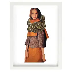 Stampa d'Arte a4 Precio Especial Collage Moderno Mid-Century Snake...