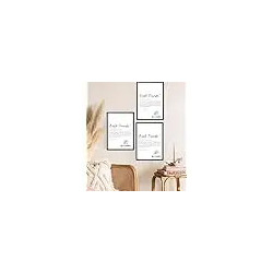 Rectangular Art Print with Black Frame, SC E-Commerce DIN A4 Size...