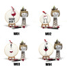Modern Hand Embroidered Cotton Wine Lover's Circle 10/15cm Italian...