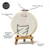 Handmade Cotton Heart with K-PopInspired Embroidery Wall...