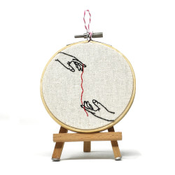 Wall Tapestry Cotton Handmade embroidered by Paparesta Design