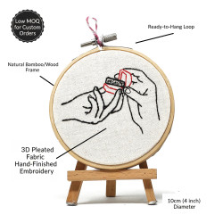 Artistic Cotton Jewelry Box with Paparesta Exclusive Design...