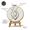 Handmade Cotton Heart with K-Pop-Inspired embroidery, Valentine's...