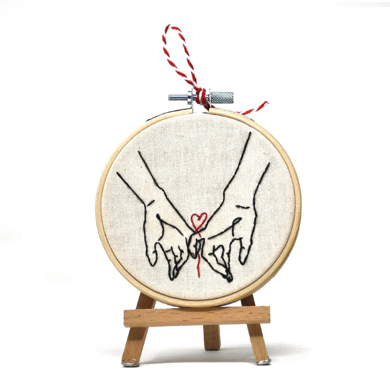 Decorazione da Parete Artigianale in Cotone 'Promessa Sigillata'...