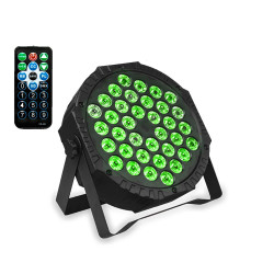 4 Luci PAR RGB a 36 LED Monocolore con Controllo DMX