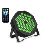 4 Luces PAR RGB de 36 LED Monocromáticas con Control DMX