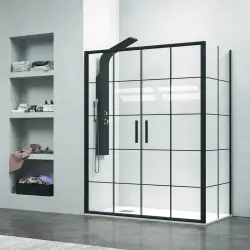 Modern Sliding Angular Shower Enclosure NICO-D6000S 180x70 No...