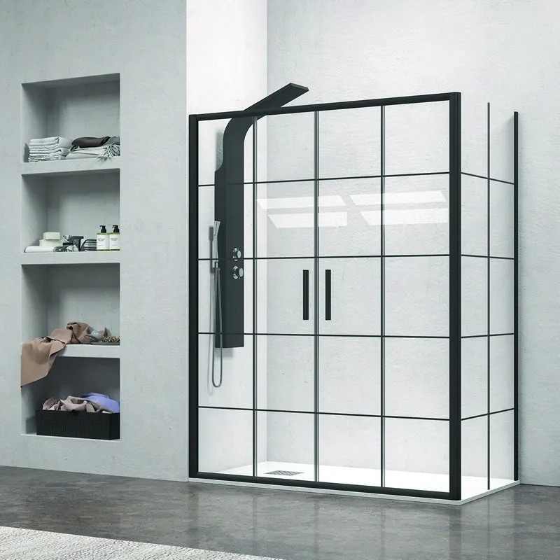 Modern Sliding Angular Shower Enclosure NICO-D6000S 180x70 No...