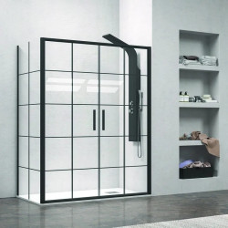 Modern Sliding Angular Shower Enclosure NICO-D6000S 180x70 No...