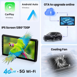 Autoradio Junsun Wireless CarPlay für Volkswagen Golf Mk6 (Typ...