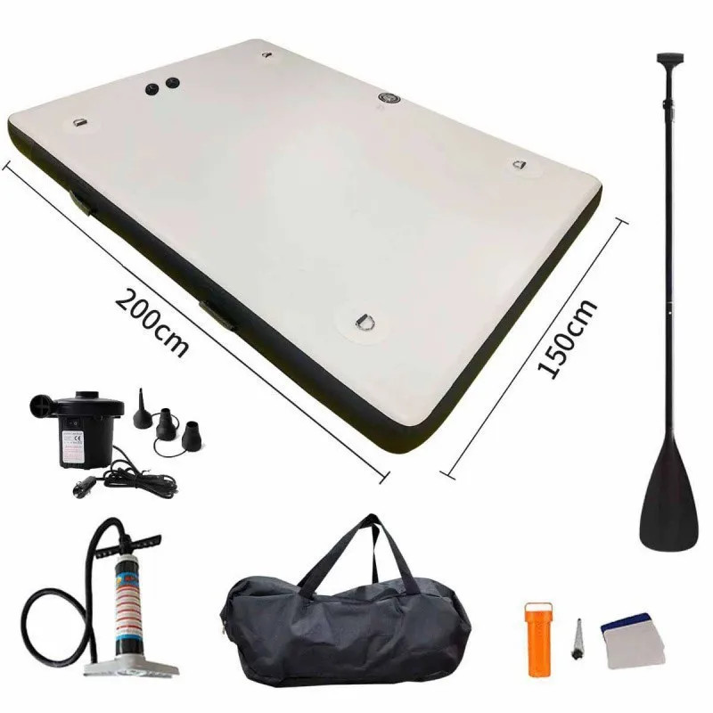 ELECVIVA Portable Folding Inflatable PVC Fishing Float Platform