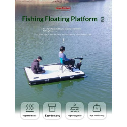 ELECVIVA Portable Folding Inflatable PVC Fishing Float Platform