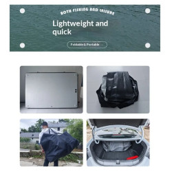 ELECVIVA Portable Folding Inflatable PVC Fishing Float Platform