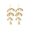 CUCOCUCA YXQ E343(2) Golden Brushed Stainless Steel Earrings