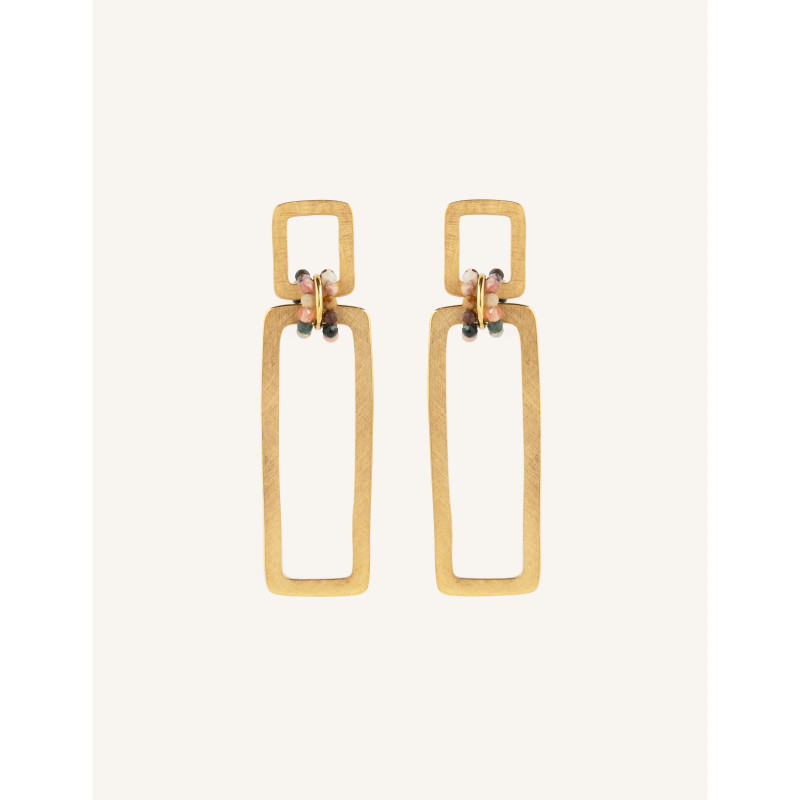 CUCOCUCA YXQ E361 Natural Stone Drop Earrings