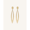 CUCOCUCA YXQ E274 Golden Stainless Steel Minimalist Drop Earrings