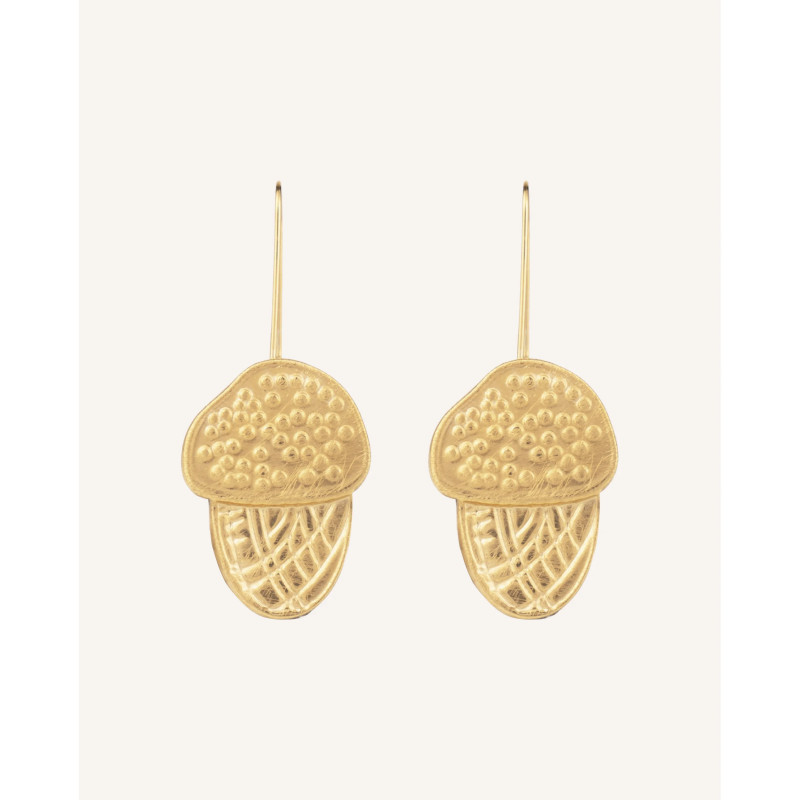 CUCOCUCA Golden Stainless Steel Drop Earrings