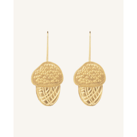CUCOCUCA Golden Stainless Steel Drop Earrings