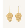 CUCOCUCA Golden Stainless Steel Drop Earrings