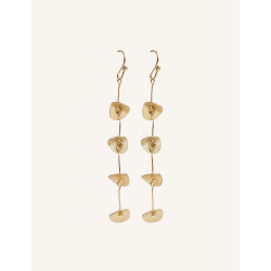 CUCOCUCA YXQ E281 Stainless Steel Cascading Discs Earrings