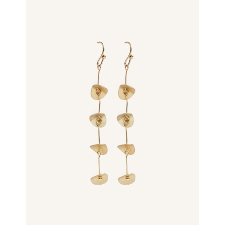 CUCOCUCA YXQ E281 Stainless Steel Cascading Discs Earrings
