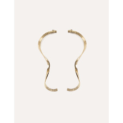 CUCOCUCA YXQ E138 Gold Plated Stainless Steel Drop Earrings